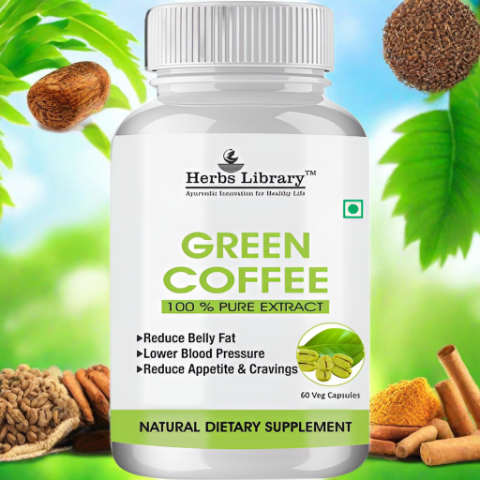 🔥100% Result🔥Green Coffee Bean Extract 800mg for Weight Loss - 60 Capsules